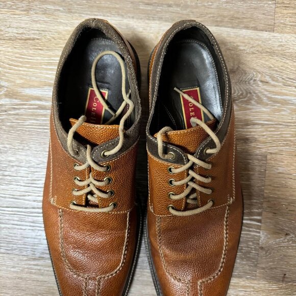 Cole Haan Cognac Brown Leather Dress Shoe Men\'s Size 11.5